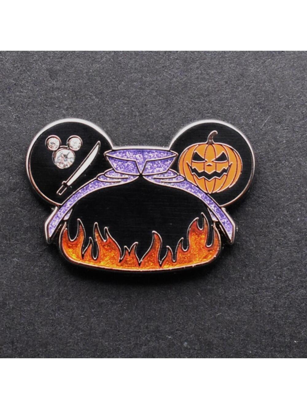 Disney DLR Headless Horseman Purple Super Chaser Ear Hats Hidden Mickey Pin (C6)